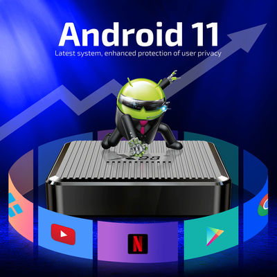 X98 안드로이드 11.0 스마트 TV 박스 2GB 램 16GB 롬 2.4G/5G 듀얼 와이파이 HD 4K 셋톱 박스