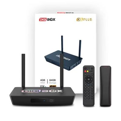 디지박스 2.4G 5.8G 안드로이드 TV 4K 스트리밍 장치 와이파이를 지원합니다 6 무료 라이브 TV를 시청하십시오