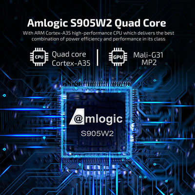 안드로이드 11 TV Box X98 S905W2 2GB RAM 16GB ROM 듀얼 와이파이 2.4G/5G BT4.2 4K AV1 미디어 플레이어
